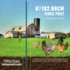 SucceBuy Fence Post T-Post Heavy Duty Metal Fence Posts Sturdy Steel Fence Stakes for GardenYard Lawn Farms&Outdoor Wire Fencing