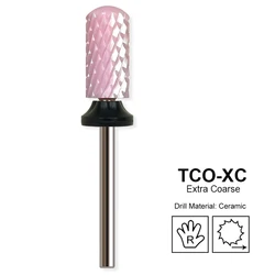 Ceramic Carbide Nail Drill Bit - Pink Manicure Polishing Tool (TCO - XC)