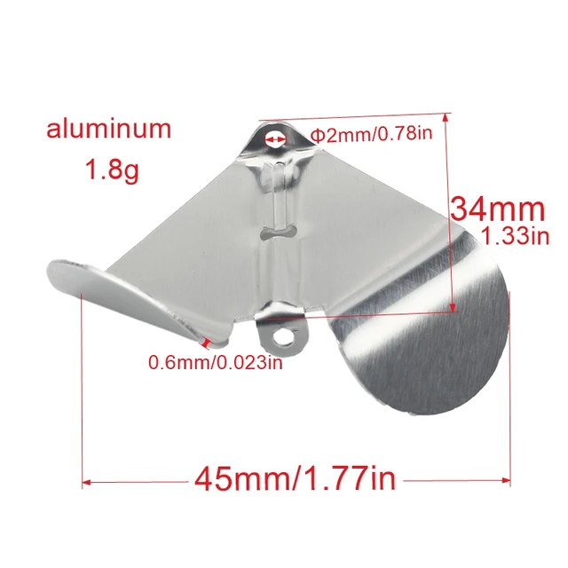 10pcs Buzzer Spinner Blades Aluminium Delta blades for Buzzbaits Surface  Fishing Lures Tackle Craft Lure Components diy