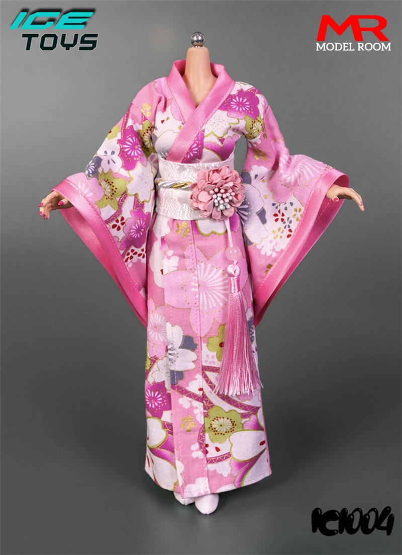 ICE TOYS IC1004 1/6 Skala Weibliche Druck Kimono Bademantel Soldat Kleidung Modell Fit 12-zoll Action Figur Körper – Detail 14