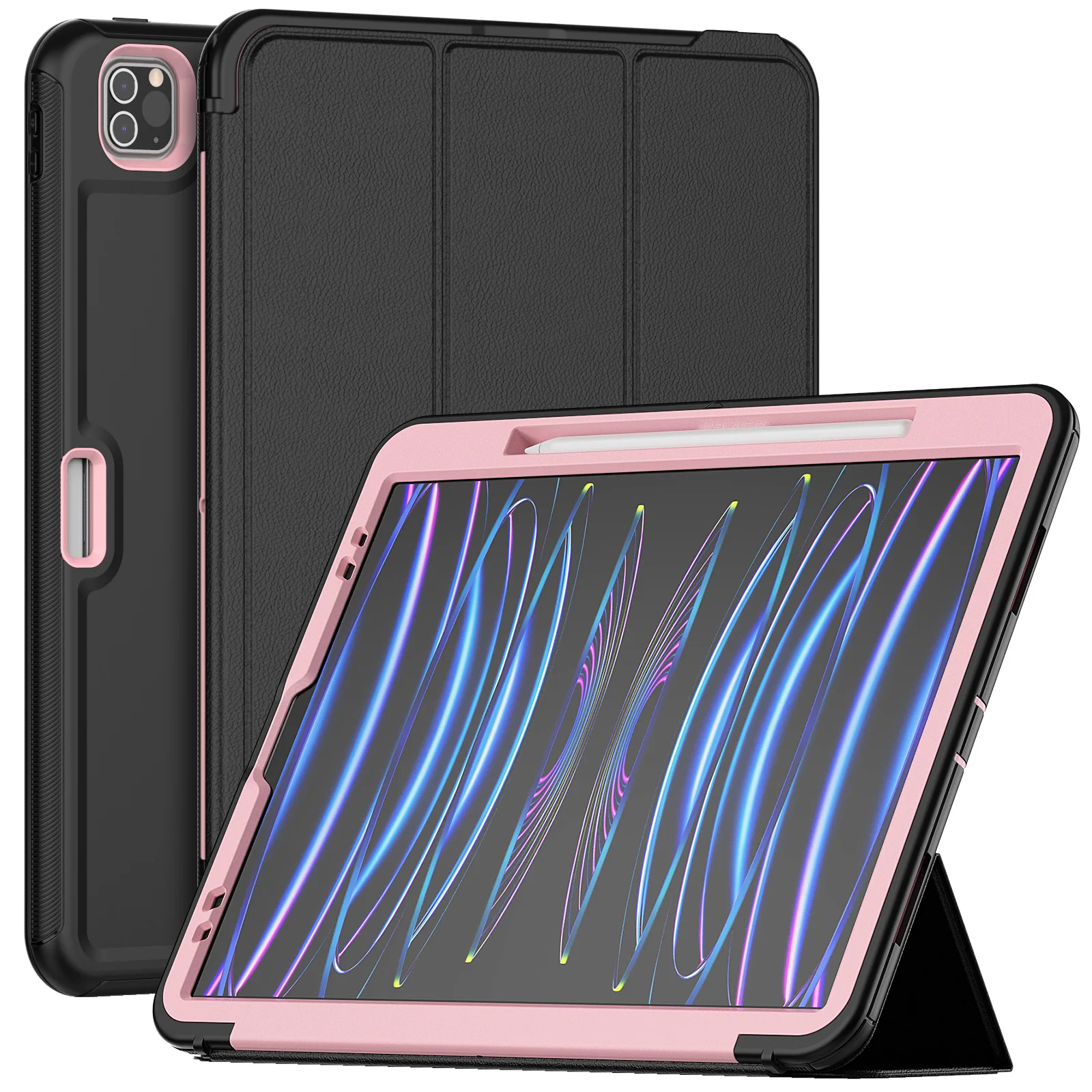 Smart Case para Ipad Pro 11 m1 m2 Folio Stand Capa Ipad 11 Polegadas Pro 4th Gen 2023 2023 Durável Heavy Duty Shell à Prova de Choque