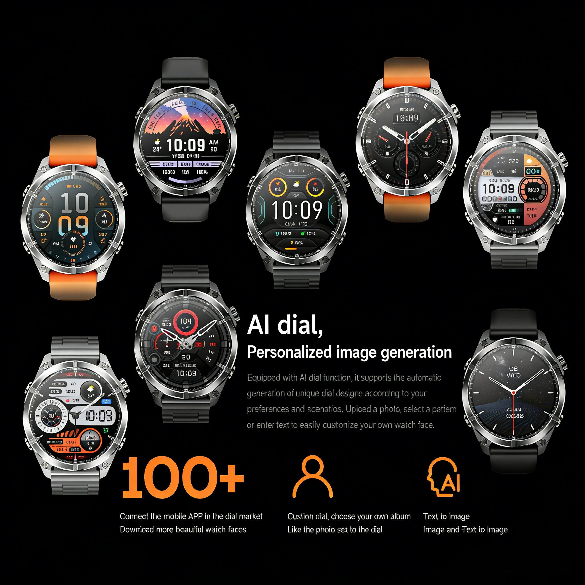 HD300 스마트워치 AMOLED 패스 5.4 블루투스 채팅 AI GPT 방수 NFC 건강 시계 블루투스 통화 여행 다이빙 스마트워치