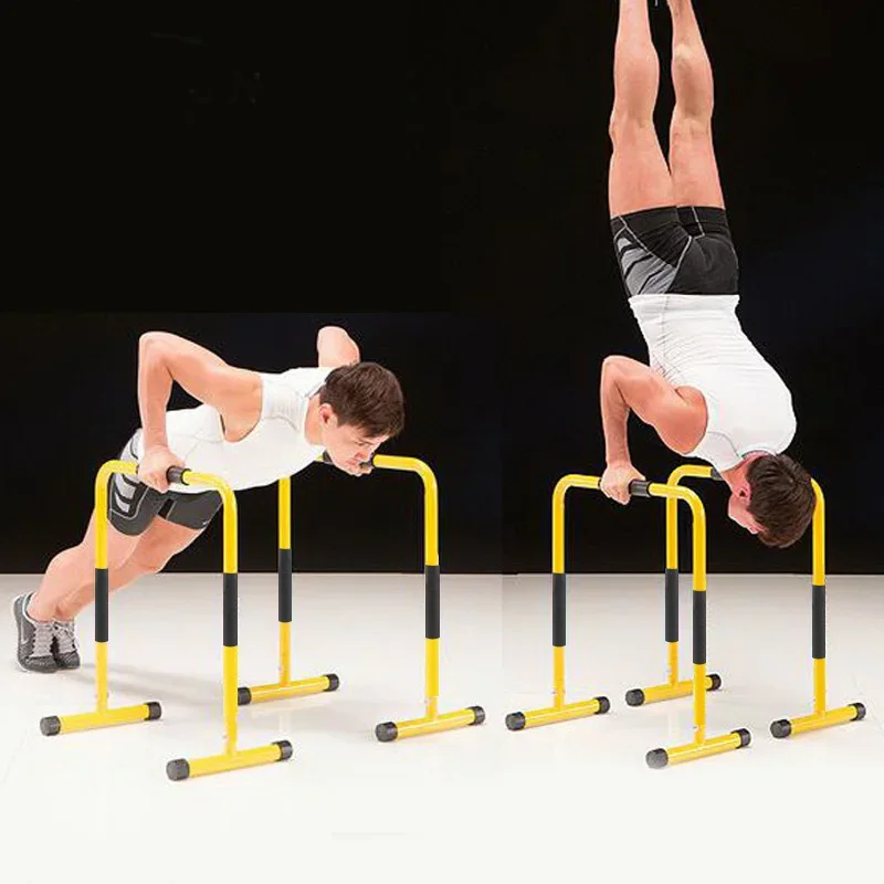 Home Fitness Upper Body Trainer with Steel Exercise Bar Push-Up Dip Parallel Bars Stand for Pull-up Training