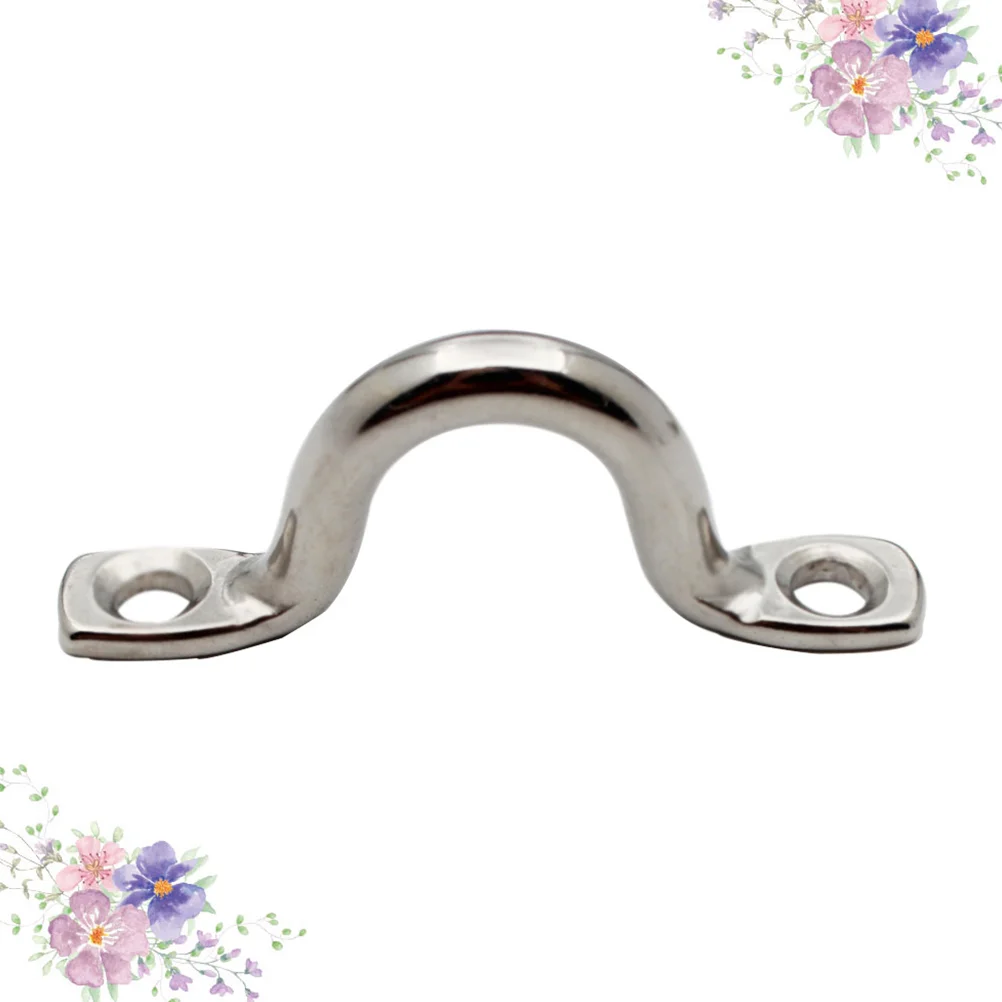 

Kayak Eye Straps Stainless Steel U-Shaped Deck Loops Boat Eye Strap Marine Boat Hardware (4mm)