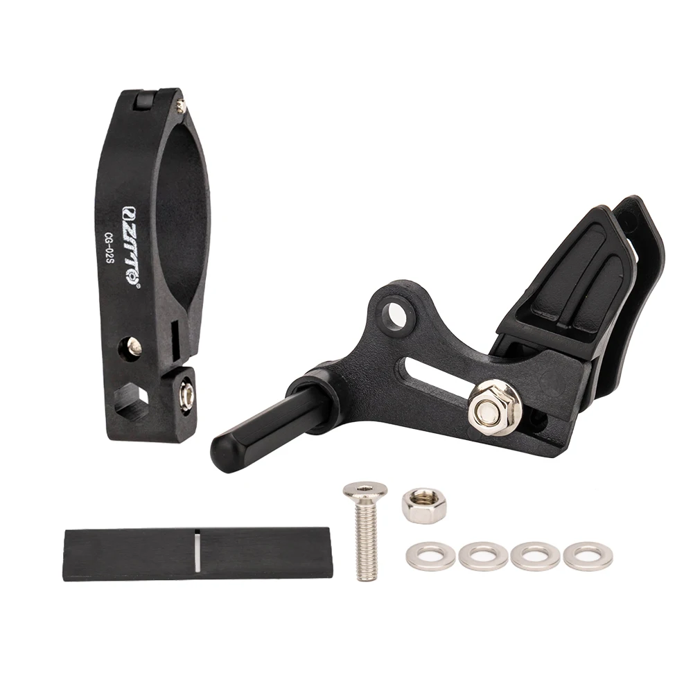 Bicycle Chain Guide ZTTO CG02 MTB Bicycle Chain Guide Drop Catcher 31.8 34.9 Clamp Mount Adjustable For Mountain Gravel Bike Single Disc 1X System