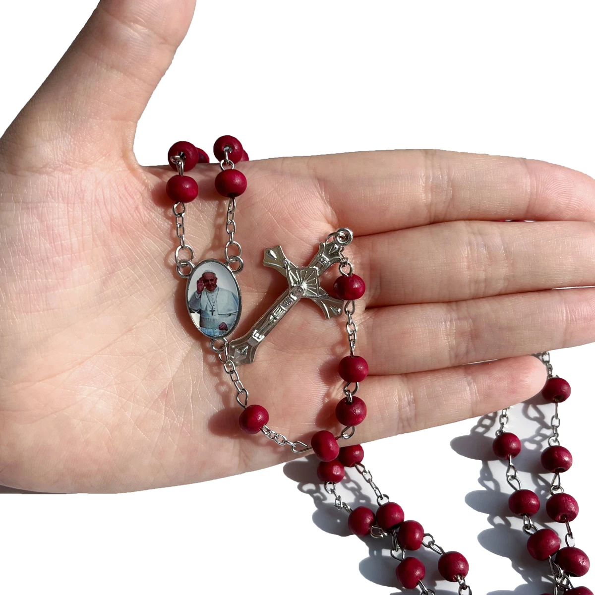 Pope Francis Rose Rosary Set 5
