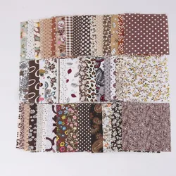 50 Piece Set of 10x10cm Square Cotton Fabric for Patchwork Quilting and DIY Crafts (Style 7)