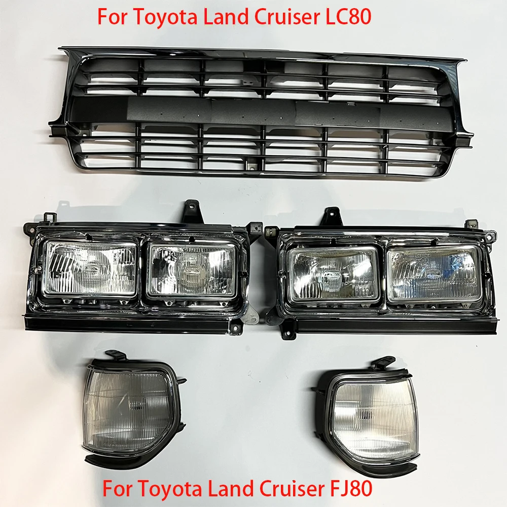 Front Parking/Turn Signal Lights For Toyota Land Cruiser FJ62 (80-90) – Amber Lens Set