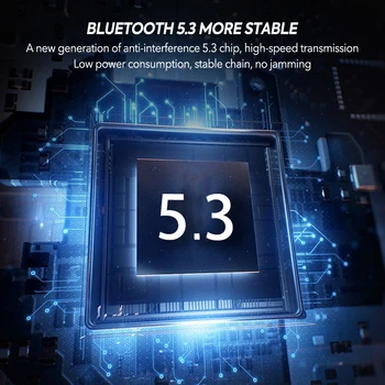 Mpow Q63 Bluetooth 5.3 Wireless Earbuds with Mic IPX7 Waterproof 200H Earphones with Hooks for Sports Running Workout Gym 3