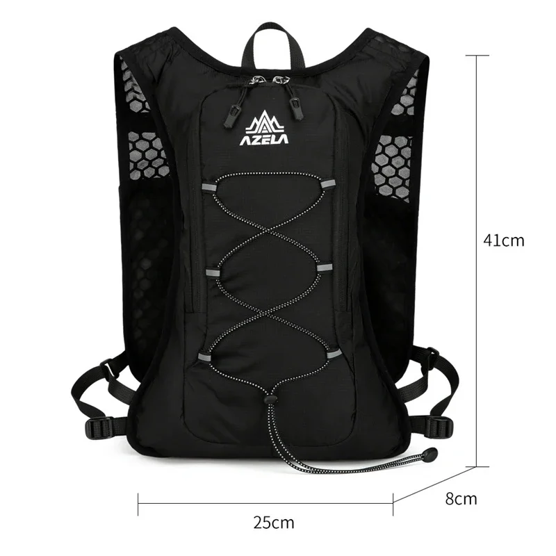 8L Running Hydration Vest Backpack Men Women Outdoor Sport Bags Trail Marathon Jogging Hiking Backpack Option Water Bag Flask 6