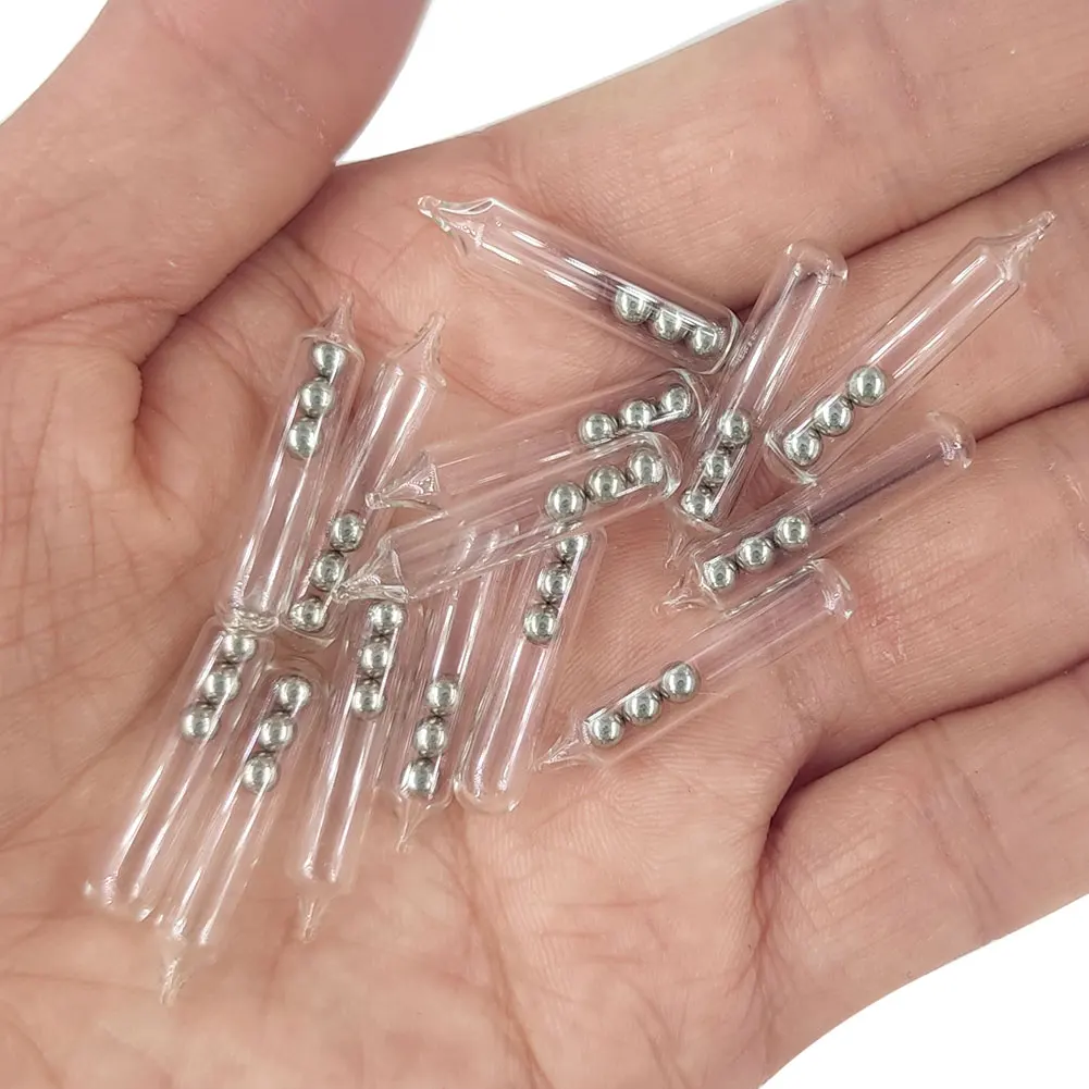 Fishing Lure Accessories Glass Rattles 50/200pieces For Fishing Soft Bait Insert Tube Rattles