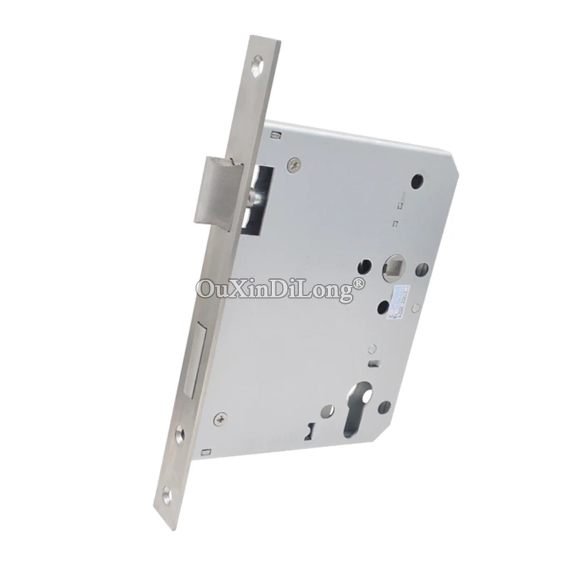 1PCS Large 100X72/72X100 Stainless Steel European Mortise Door Lock body Double Tongue Door Lockbody Lock Repair Parts