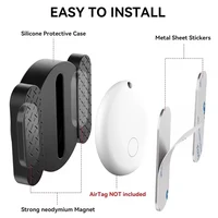 1-4PCS Mini GPS Locator Android Anti-Lost Alarm Google Find Hub Wallet Key Smart Tag with Strong Magnetic Suction Silicone Shell - Image 4