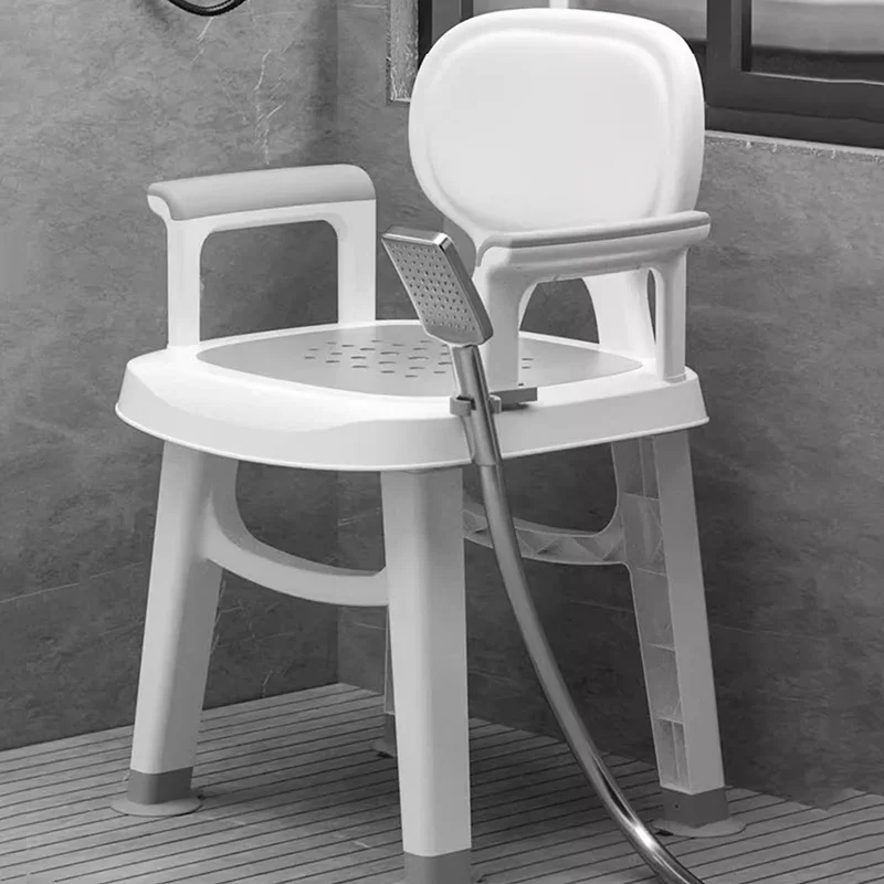 Elderly Plastic Bathroom Chair Camping Living Room Outdoor Makeup Stool Bedroom Nordic Kitchen Tourist Tabouret Home Furniture