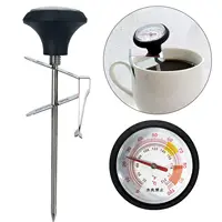 Food Thermometer Chocolate Milk Foam Monitoring Thermometer Coffee Drinks Thermometer BBQ Grill Deep Fry Analog Thermometer 1