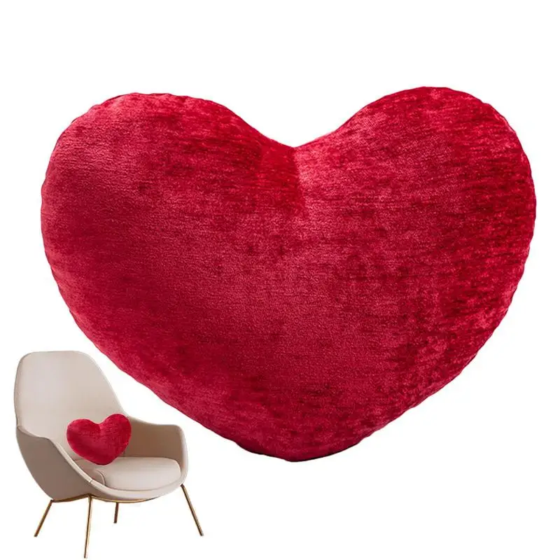 

Heart Pillow Valentines Day Decor Heart Shape Pillow Sofa Decor Soft Sleeping Pillow Lover Festival Gift for Living Room Bedroom