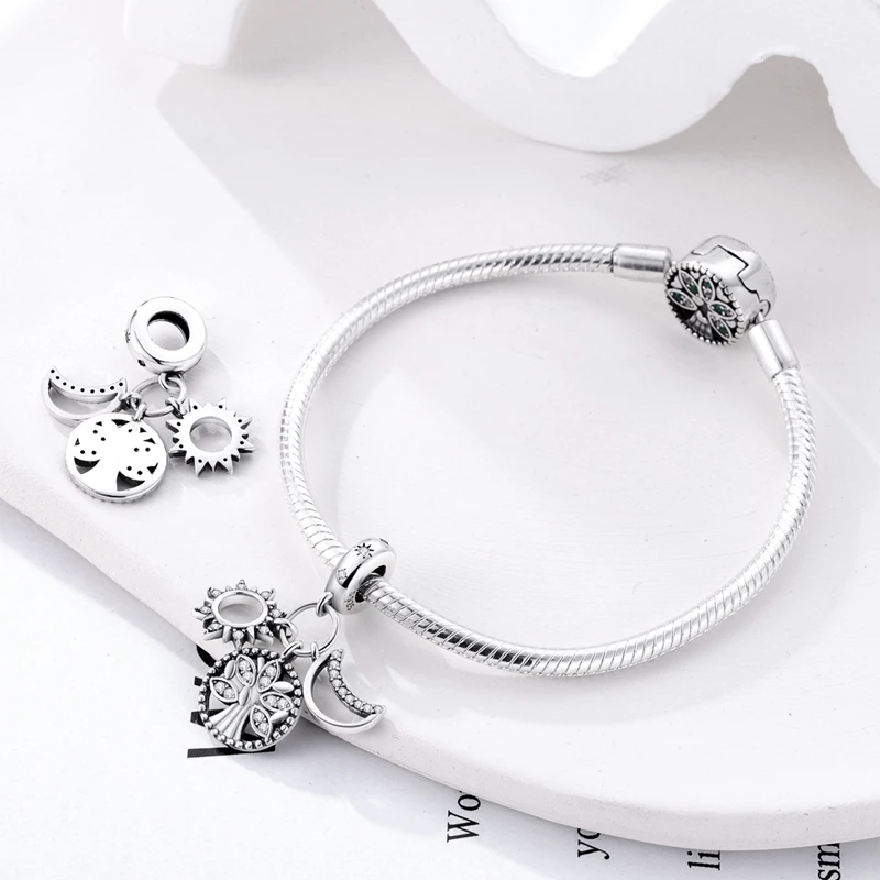 MyGiftHome S925 Silver Bead Charm for DIY Jewelry