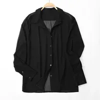 Fashion Korean Social Clothes Male Spring And Summer Sexy Thin See Through Shirt Hawaiian Shirts Men Advanced Breathable Trendy 2