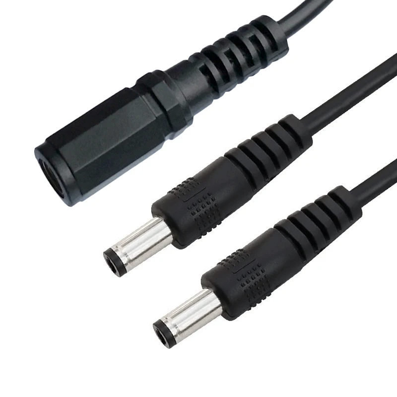 DC 5.5 x 2.1 mm 1 Female to 2 Male Y Splitter Power Charging Cable Cord 30CM