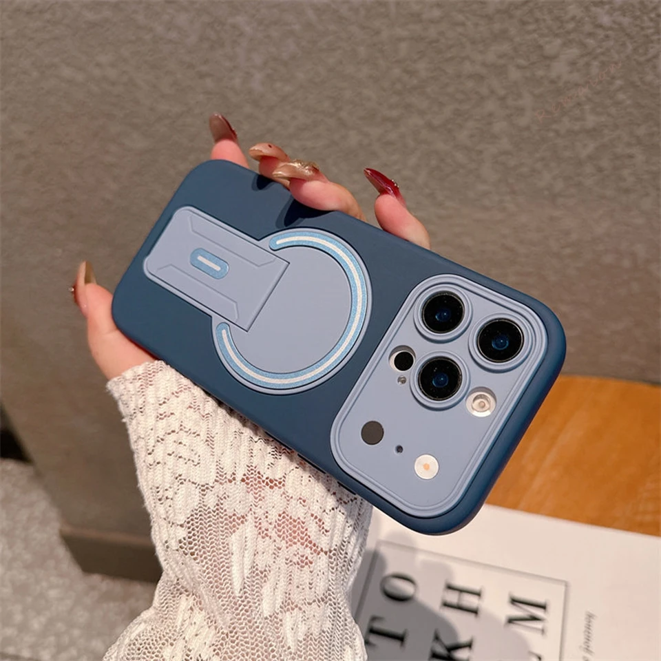 Premium Magnetic Stand Phone Case with Magsafe Charging Capability