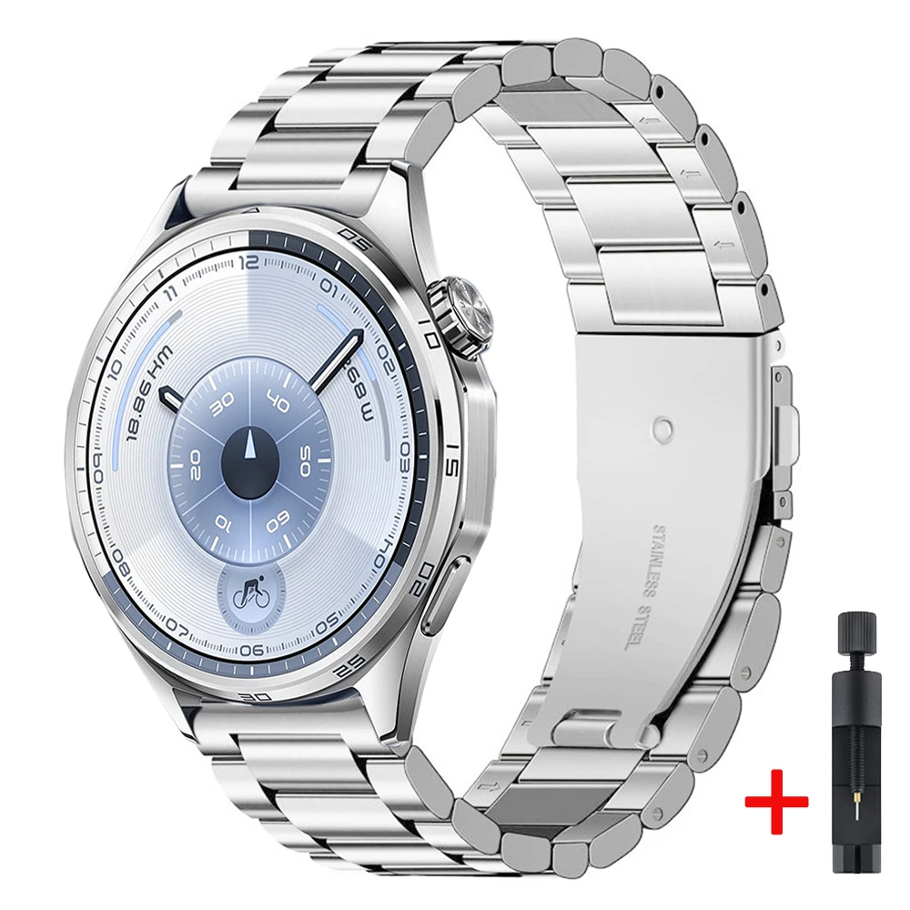 Elegant 22mm Metal Strap - Fashion Wristband