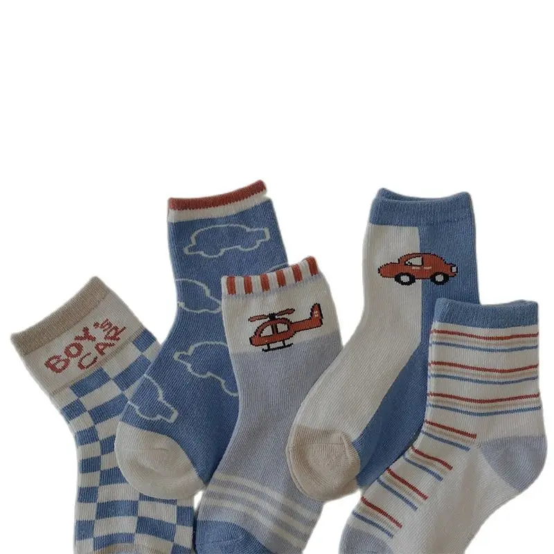 Рисунок 3 - 5 пар, Детские хлопковые носки