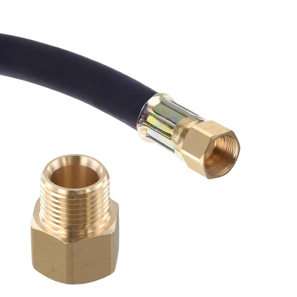 Raccord En Laiton Femelle 1/4 à Femelle M22x1.5 Avec Trou De 14mm - Pour Laveuse - Neuf