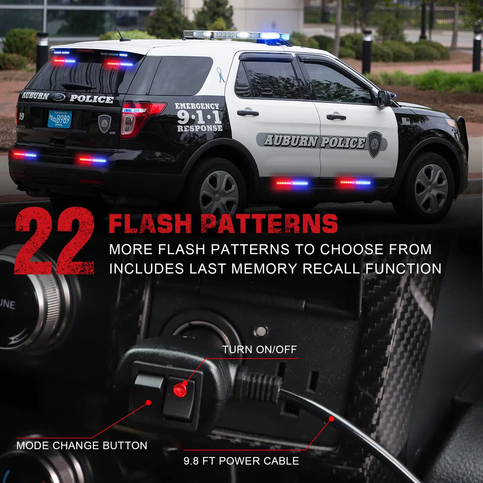 Teguangmei LED Luci Interni Auto 12V-24V, 108LEDs COB 16W Plafoniere - Foto 14