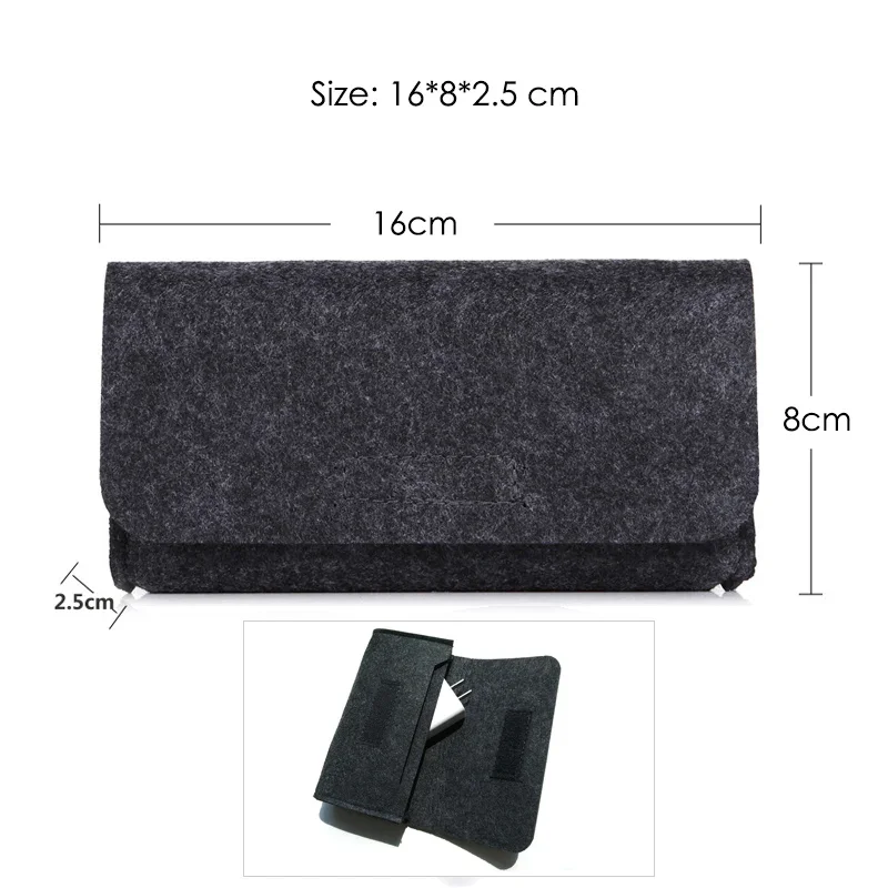 Felt Multipurpose Travel Organizer & Storage Pouch for Electronics Accessories