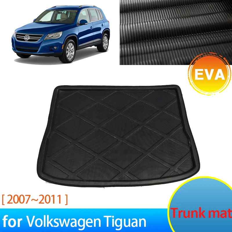 thumbnail: Recambo Kofferbakmat Voor VW Tiguan 5N (2007-2016) - Perfecte Pasvorm, TPE Rubber, 3D Scan Technologie