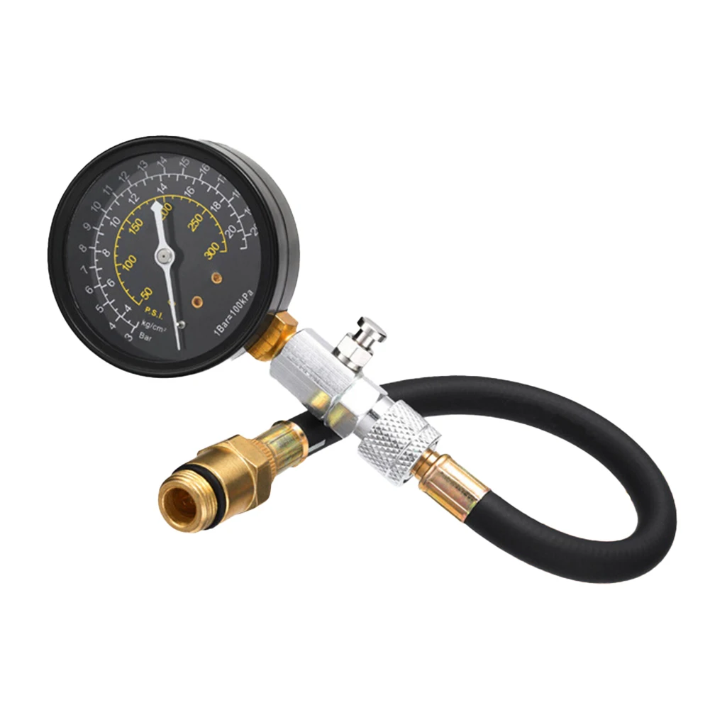 엔진 실린더 압축 테스트 키트 0-300PSI 압력 게이지 자동차 수리 도구 자동차, 부품 및 액세서리