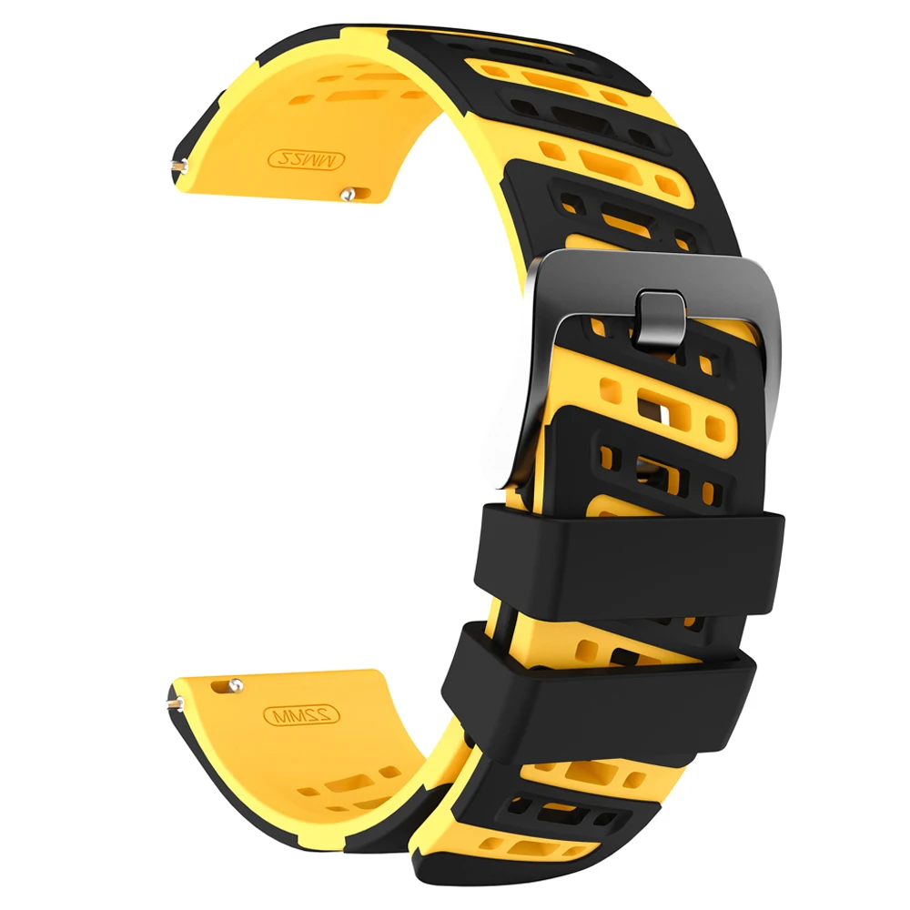 Durable 22mm Silicone Watch Strap - Multiple Smartwatch Compatibility