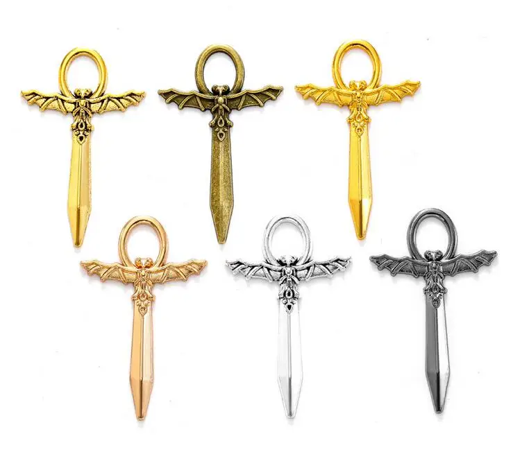 

50 шт. 50*31 мм Шарм из сплава Меч амулет кулон для DIY ювелирных изделий