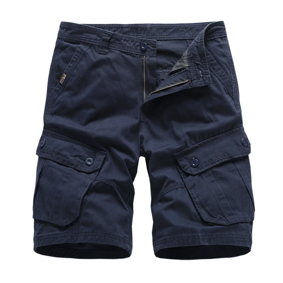 Cargo Shorts Men Military Tactical Shorts Fashion Casual Solid Color Cotton Shorts Male Short Pants Summer Bottom