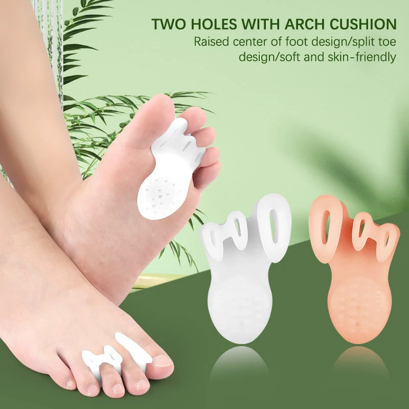 

New Protective Toes Separator Suitable Bunion Corrector Material Soft Gel Straightener Spacers Stretchers Care Tool Feet Care