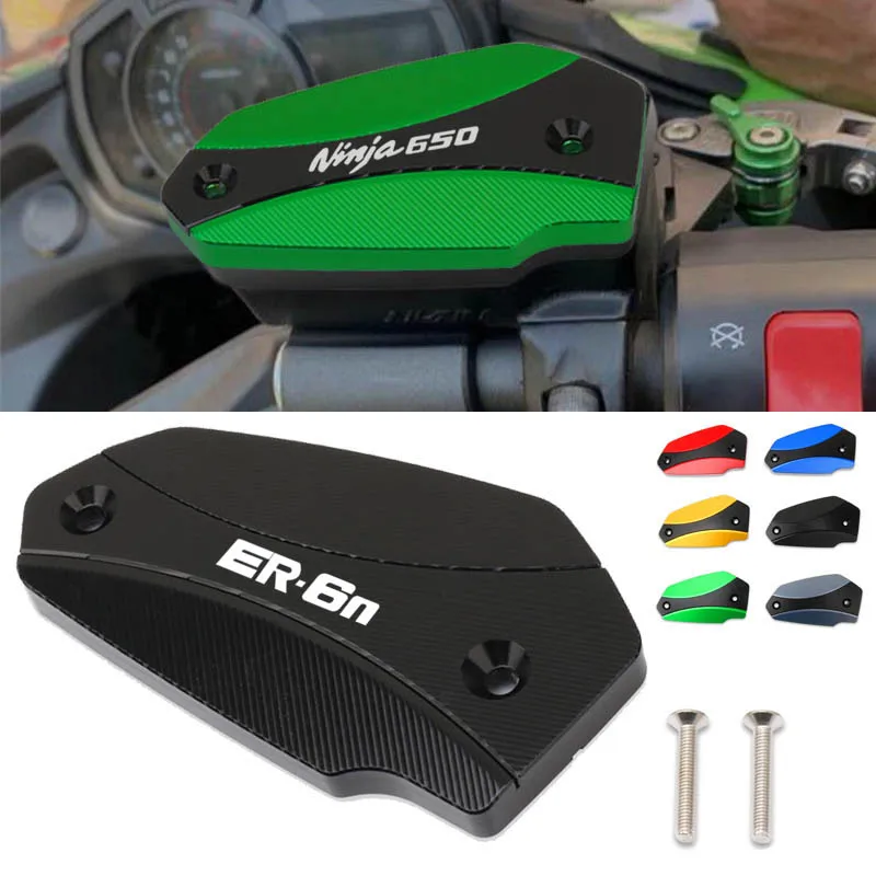 

For NINJA650 ER-6N ER-6F NINJA 650 ER 6N 6F ER6N ER6F 2012-2023 Motorcycle CNC Front Brake Reservoir Fluid Tank Oil Cup Cover