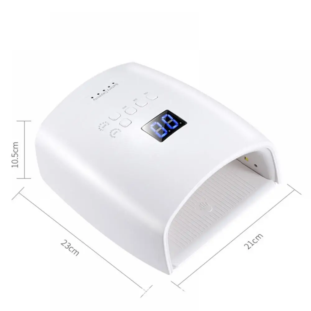 New Cordless LED Nail Lamp Built-in Battery Rechargeable Nail UV Lamp 66W Wireless Gel Polish Dryer S10 Pedicure Manicure Light 6