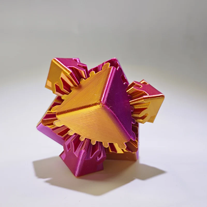 3D Printed Fidget Toys Spin Cube Stress Relief Desk Toy Anxiety Relax Activity For Adults Desktop Decoration Decompression Toy