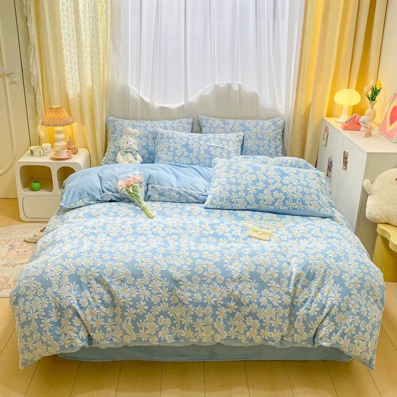 1pc Thicken Winter Duvet Cover Warm Milk Velvet Comforter Cover Double Side Velvet Bed 3D Carve Flower Comforter Set Bedding Set Sc75b86188cca46ada7617f7e04cc02f4g
