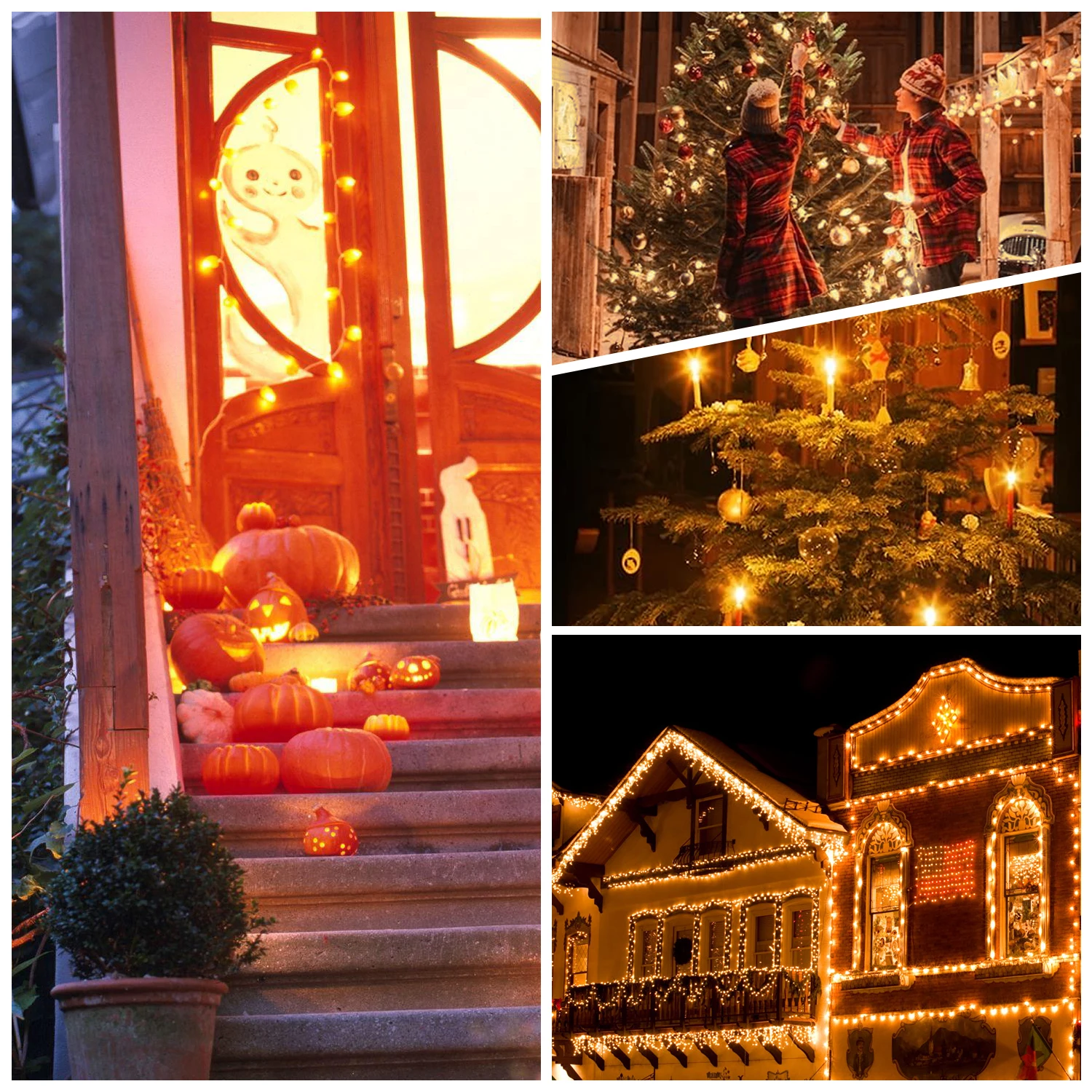 Description Picture 2 of itemRetro Garden Street Garland Light Bulbs E12 C7 1W Connectable Waterproof Outdoor Gazebo Umbrella Garland Christmas Decoration