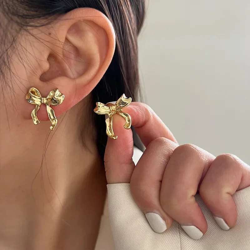 Design Sweet and Cool Style Bow Knot Earrings Women's Simple Elegant Jewelry Gifts Dropshipping 5