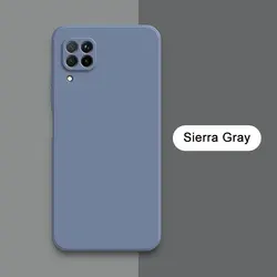 Premium Soft Silicone Phone Case - Sleek Square Design for Huawei Nova & P40 Series (Sierra Gray)