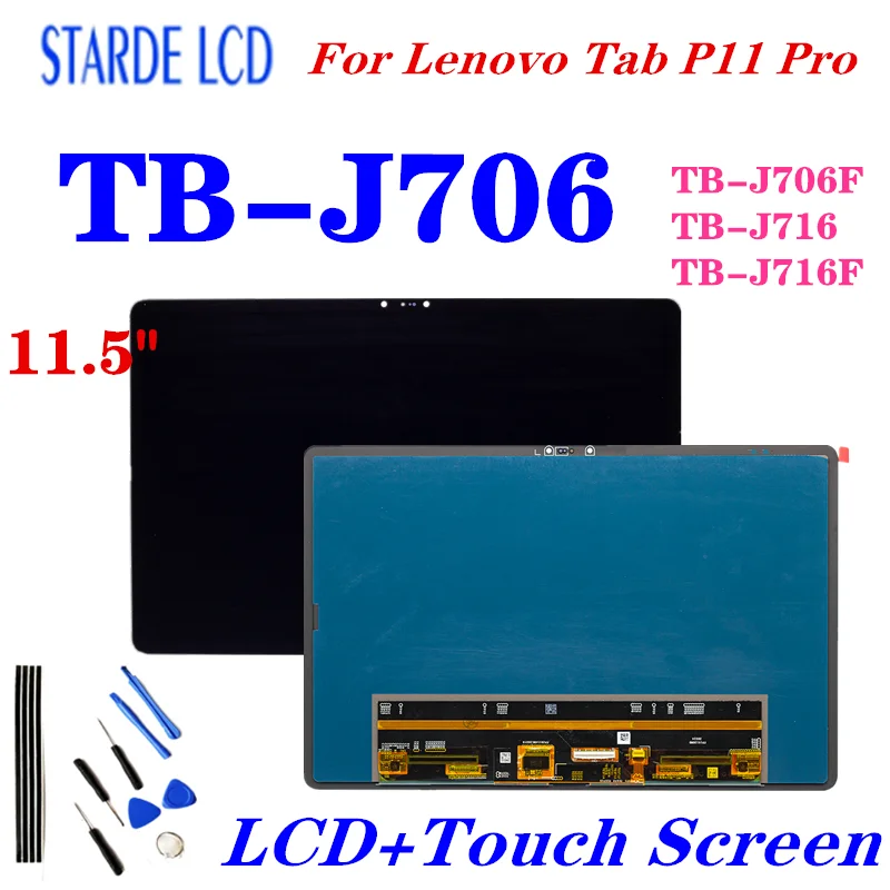 

Original 11.5" LCD For Lenovo Pad Tab P11 pro TB-J706F TB-J706L TB-J716 J716 J706 LCD Display Touch Screen Digitizer Assembly