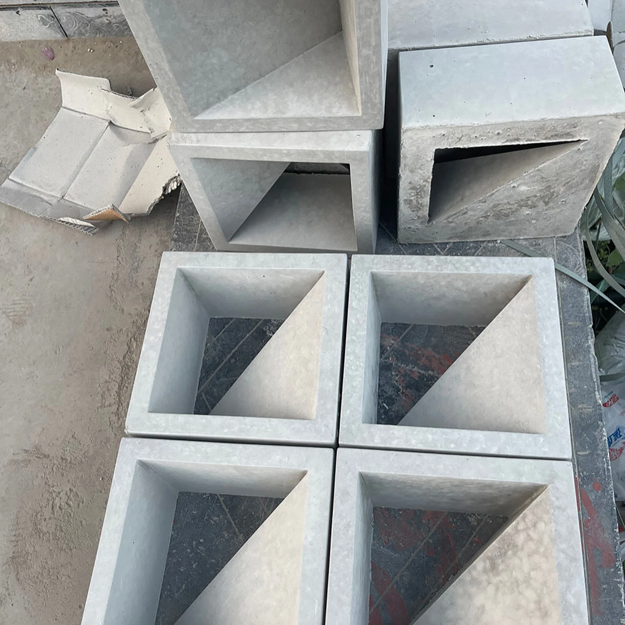 Cement Hollow Brick Plastic Mold Cement Paving Mold Door Head Decoration Background Wall Partition Punching Paving