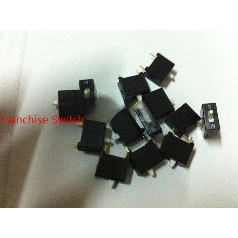 

10PCS Original In-line DIP 2 Pin Distance 8MM 1-digit 1P Switch Coding Gold-plated Foot Piano Key Type