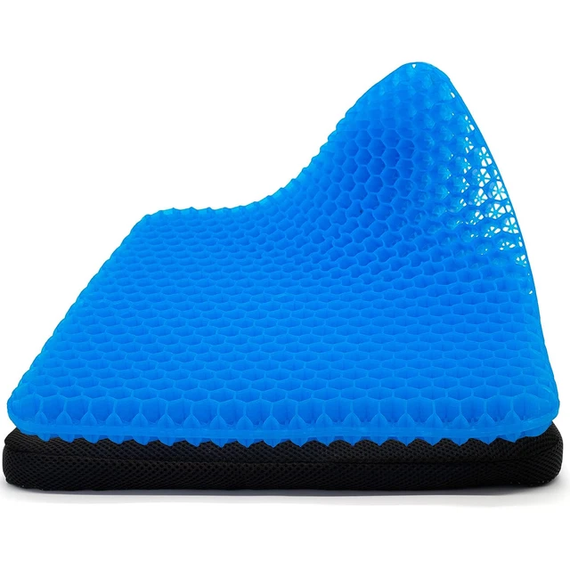 Gel Seat Thick Large Cushion Honeycomb Design,Non-Slip,Pressure Relief Back  Tailbone Pain Home Office