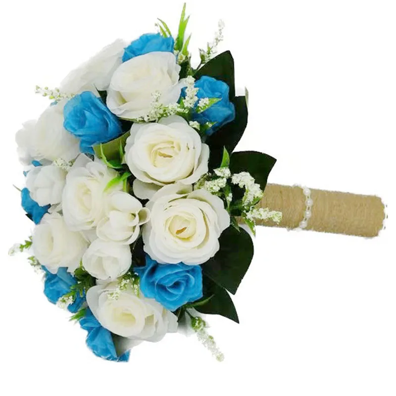Wedding Bouquet Bridesmaids Artificial Roses Wedding Accessories Party Gift