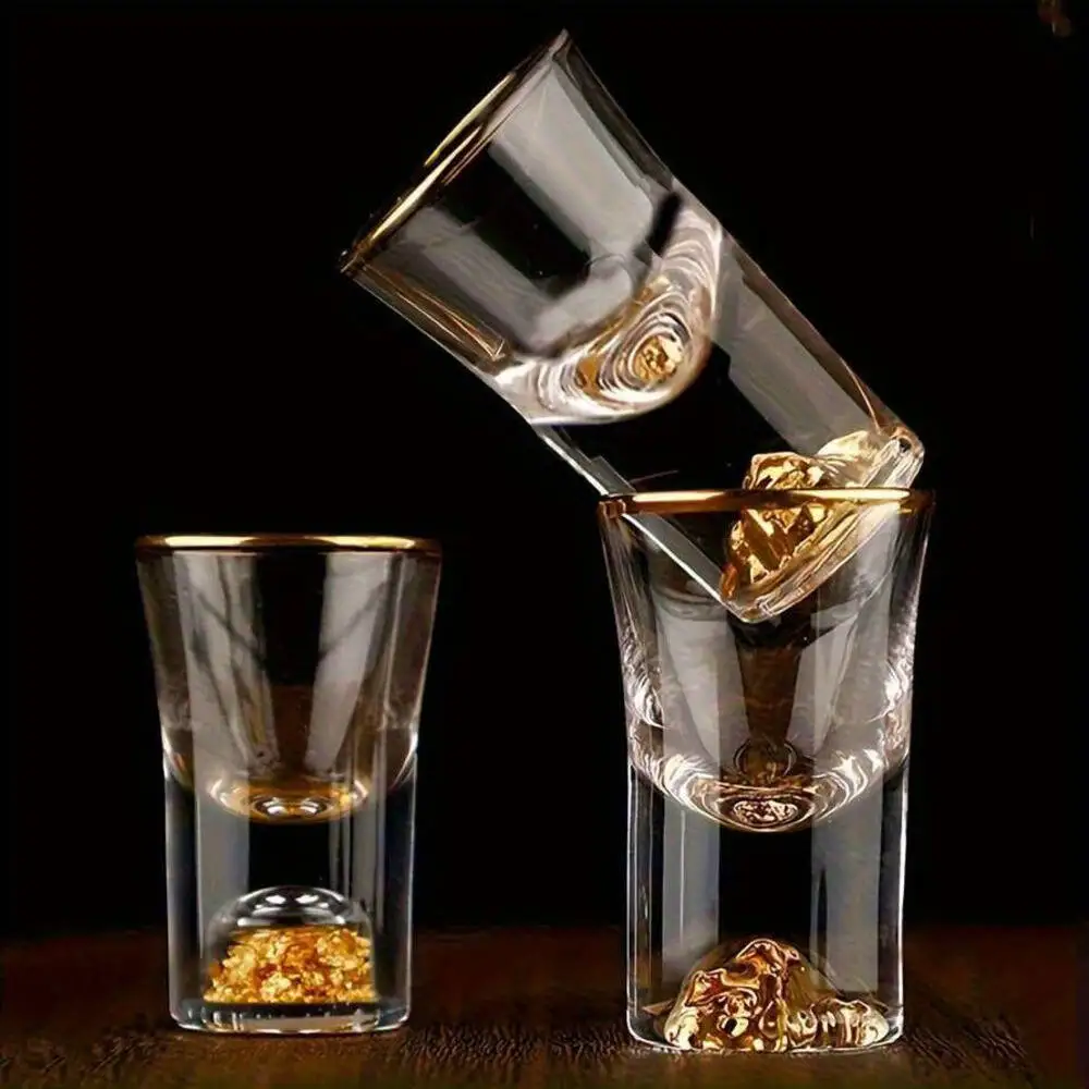 6-Piece Gold Leaf Shot Glasses 2