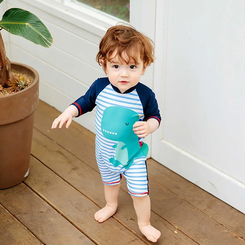 Baby Boy Swimwear One piece Swimsuit Children's Bathing Suit UV Protection Shark Print Swimming Suit Boys Beach Pool Clothes kids swimsuits