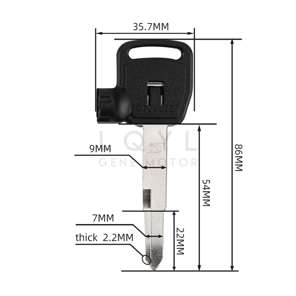 Blank Key Motorcycle Replace Uncut Keys For KYMCO Scooter Magnet Anti-Theft Lock CT250 300 400 Racing Kcc Acc Dynamic 125 motorcycle keys motorcycle key accessories 1Pcs